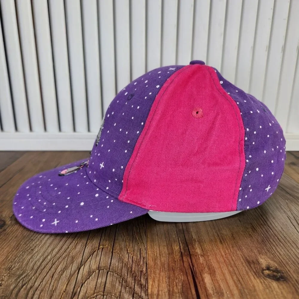 VTG Disney Minnie Mouse TomorrowLand Cap Purple Pink Space Stars Kids Goofy Hat